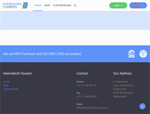 Tablet Screenshot of it.heemskerkflowers.com